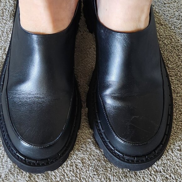 By Far Reyna black leather shoes/loafers/mules Sz 36/Us Sz 6 - Picture 14 of 14